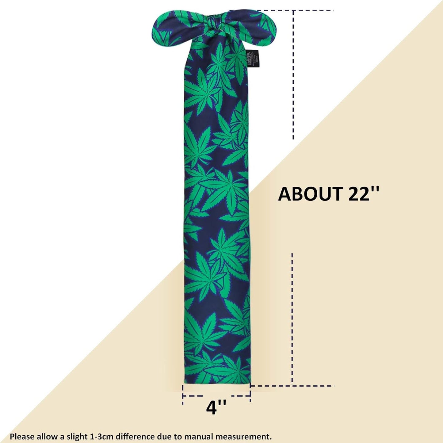 Harrison Howard Stretchy Tail Guard for Horses - Breathable, Slip-on Design, Protects Tail, 22" L Length, Easy Grooming - Live Leaf