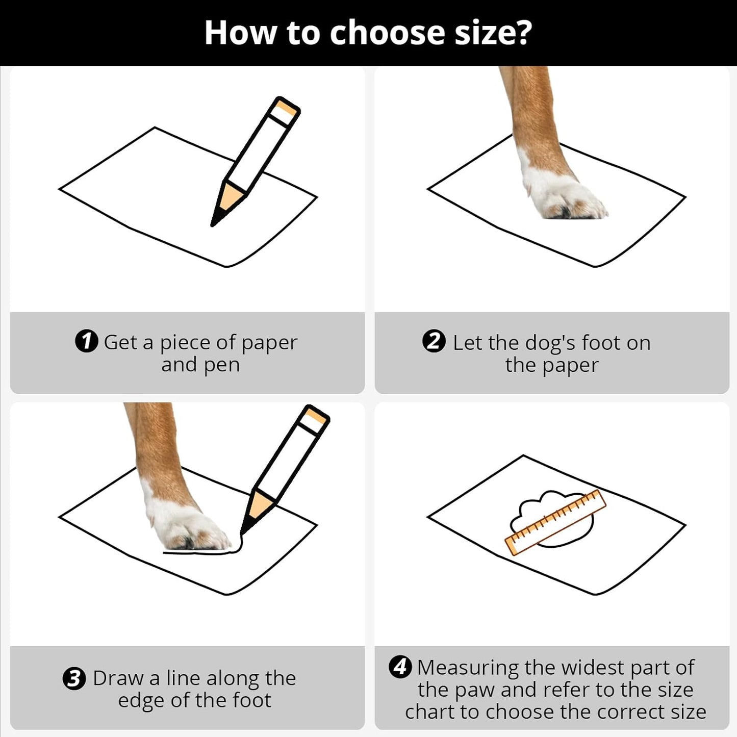 Dog Shoes for Hot Pavement Anti-Slip Dog Boots & Paw Protectors for Summer Rainy Day Dog Snow Boots Waterproof Dog Shoes for Small Medium Large Dogs with Reflective Straps for Hiking 4Pcs