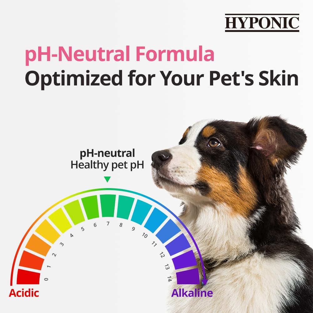HYPONIC Hypoallergenic Premium Waterless Shampoo for All Pets (Scented, 6.4 oz) - Natural Dry Shampoo, Waterless Foam, Grooming for Dogs and Cats