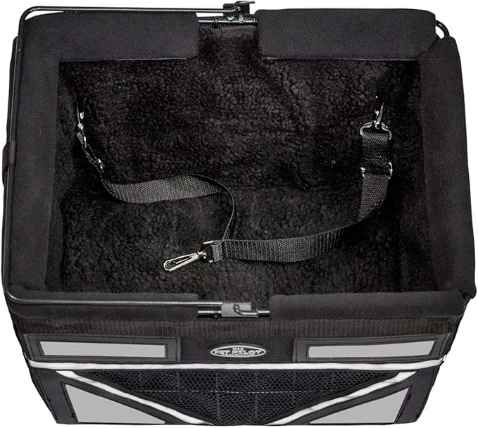 TRAVELIN K9 Pet-Pilot MAX Dog Bicycle Basket Carrier | 8 Color Options for Your Bike (Silver/Grey)