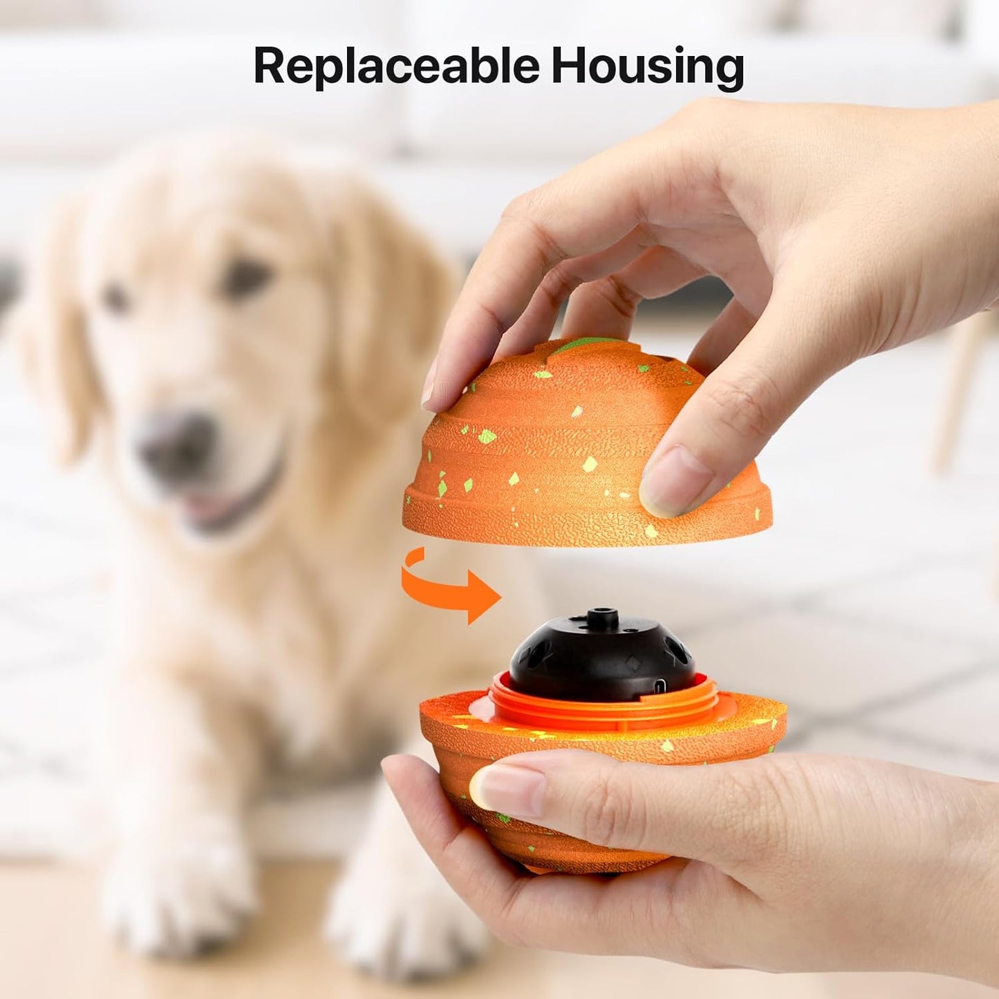 Interactive Dog Toys Balls Moving - Smart Automatic Bouncing Interactive Dog Ball, Durable Pet-Safe E-TPU Material, IPX7 Waterproof, Anti Boredom Dog Toys to Keep Them Busy for Large and Small Dogs