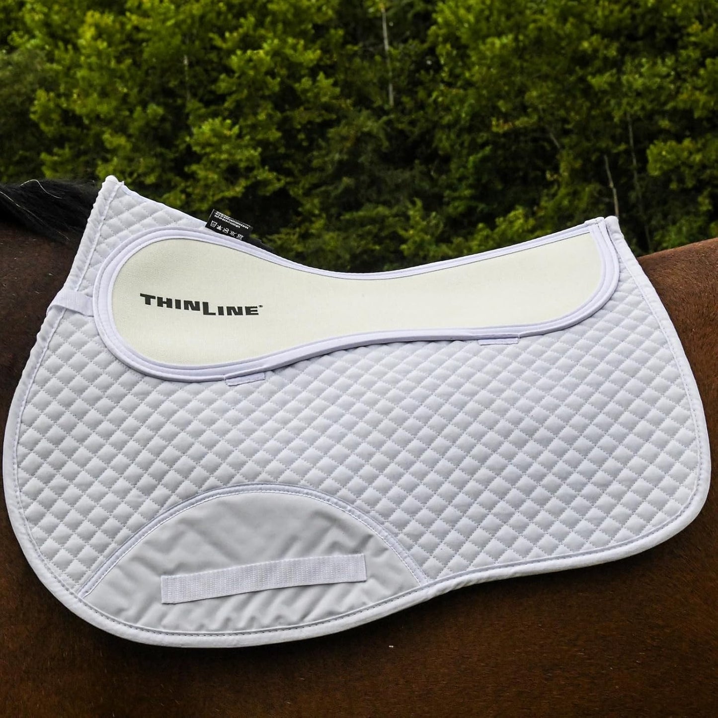 Thinline Cotton Quilted Jumper Durable Breathable Horse Riding Washable Shock-Absorbing no-Slip Thin Equine Saddle Pad - Equestrian Equipment and Accessories