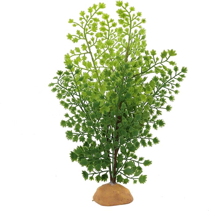 JIHAQUA Lifelike Reptile Tank Plant Decor - Realistic Artificial Plastic Plant for Terrariums and Pet Enclosures (Style A)