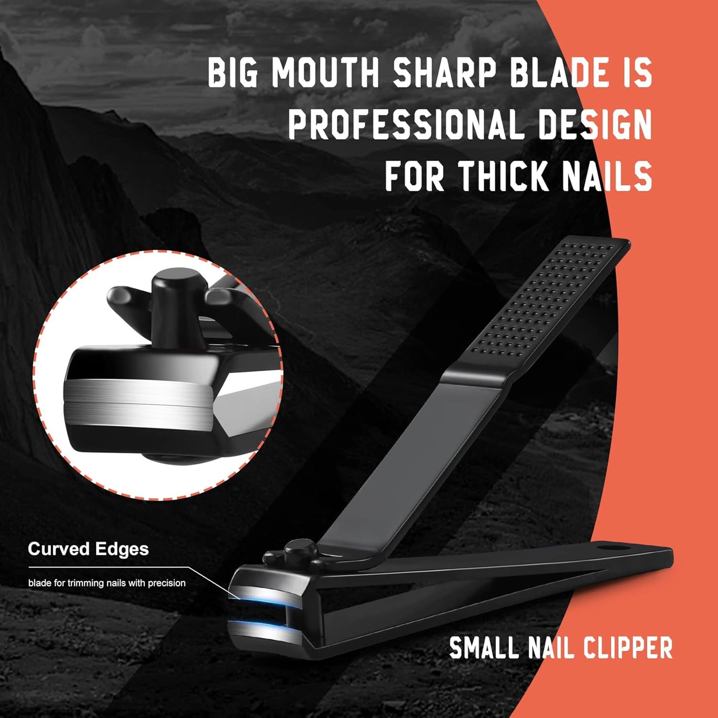 BEZOX Toe Nail Clippers Set of 2 - Stainless Steel Toenails Clippers for Thick Nails for Seniors, Fingernails Clipper for Men and Women - Sharp Nail Cutters and Nail Trimmers