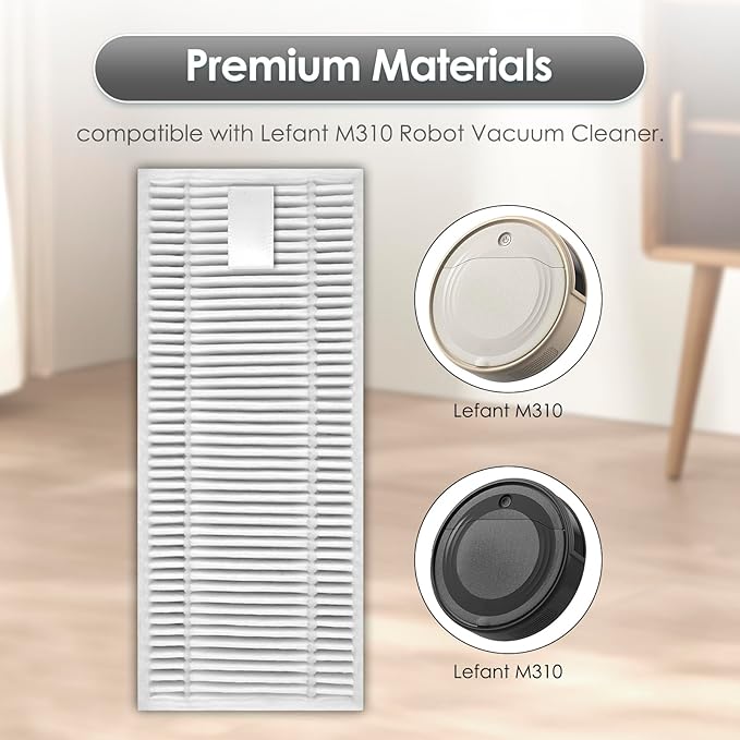 (10 Pack) M310 Replacement HEPA Filters Compatible With Lefant M310 Robot Vacuum Cleaner, Filters Accessories Kit, Filter Kit, Replacement Parts, Vacuum Accessories, Vacuum Filters