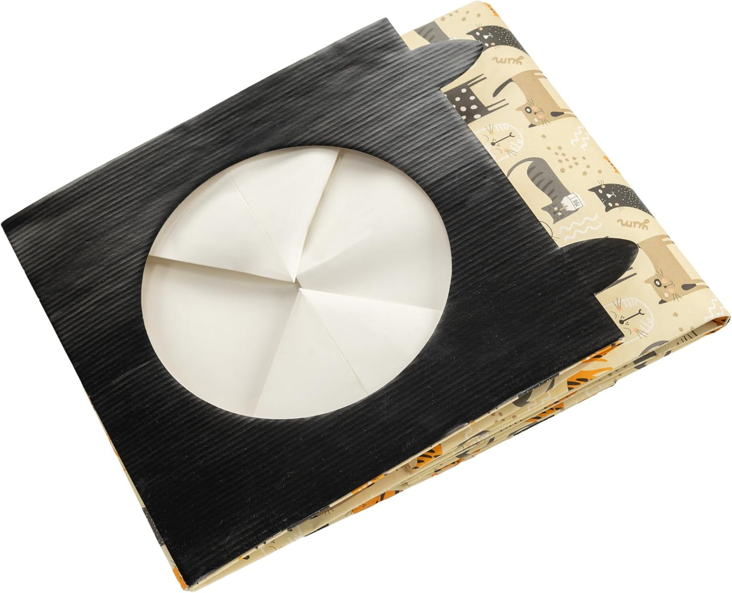 Kitty City Paper Bag Scratchers for Cats, Cat Print Paper Bag Tunnel Scratcher