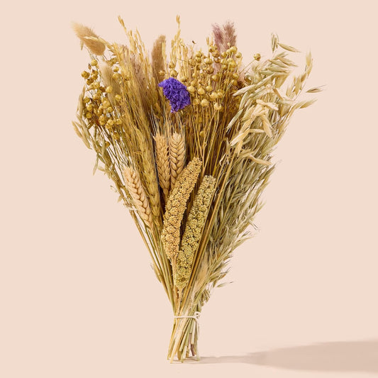 BUCATSTATE Natural Hamster Bedding - Flowers & Herbs & Sprays for Cage Habitat Decor - Treat Cereal Grain for Dwarf Syrian Gerbils, Mice, Rat, Forage, Enrichment (54PCS)