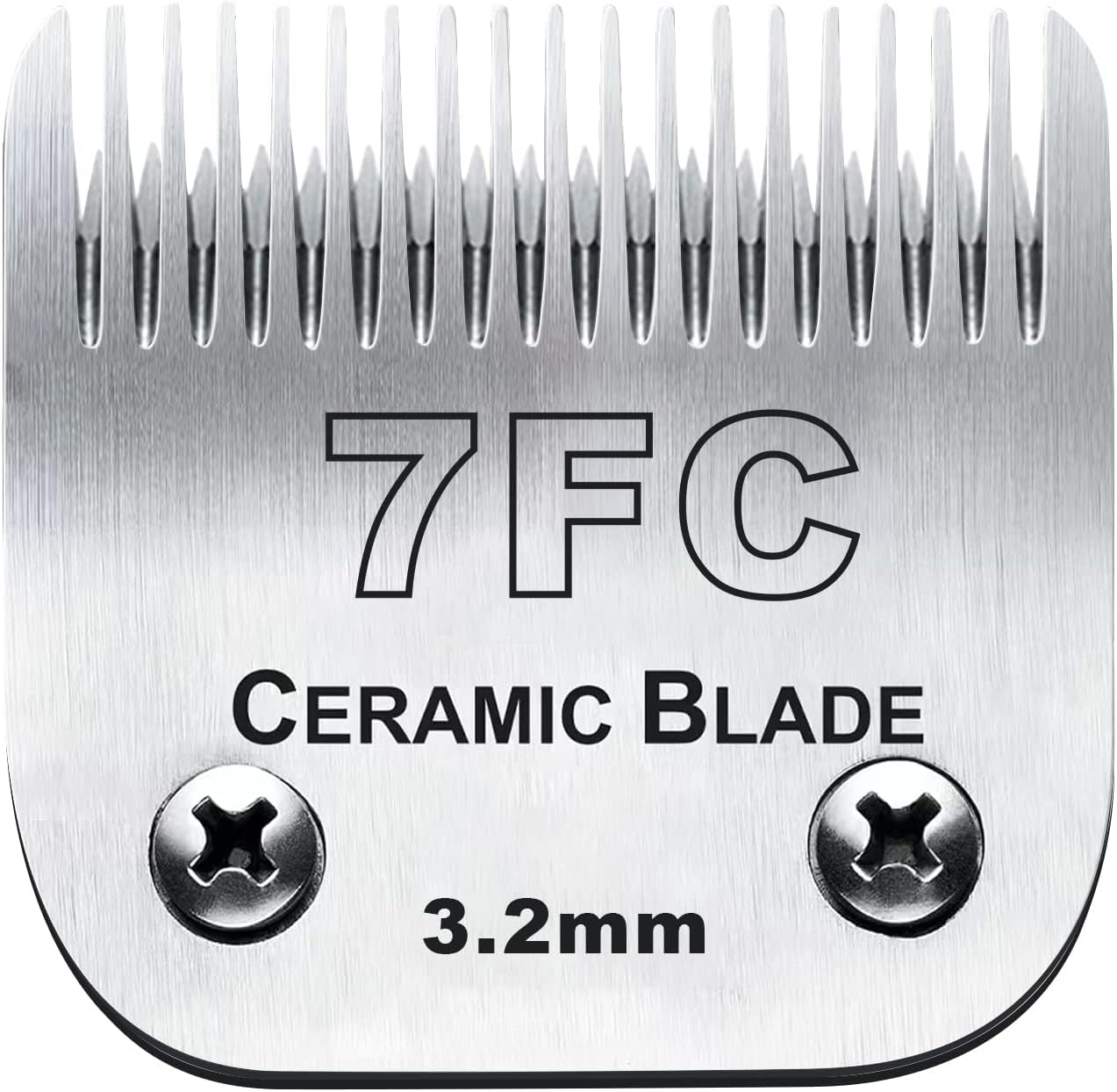7FC Blades Dog Grooming Clipper Compatible with Andis Pet/Oster A5/Wahl KM Series, Ceramic & Stainless Steel Blade