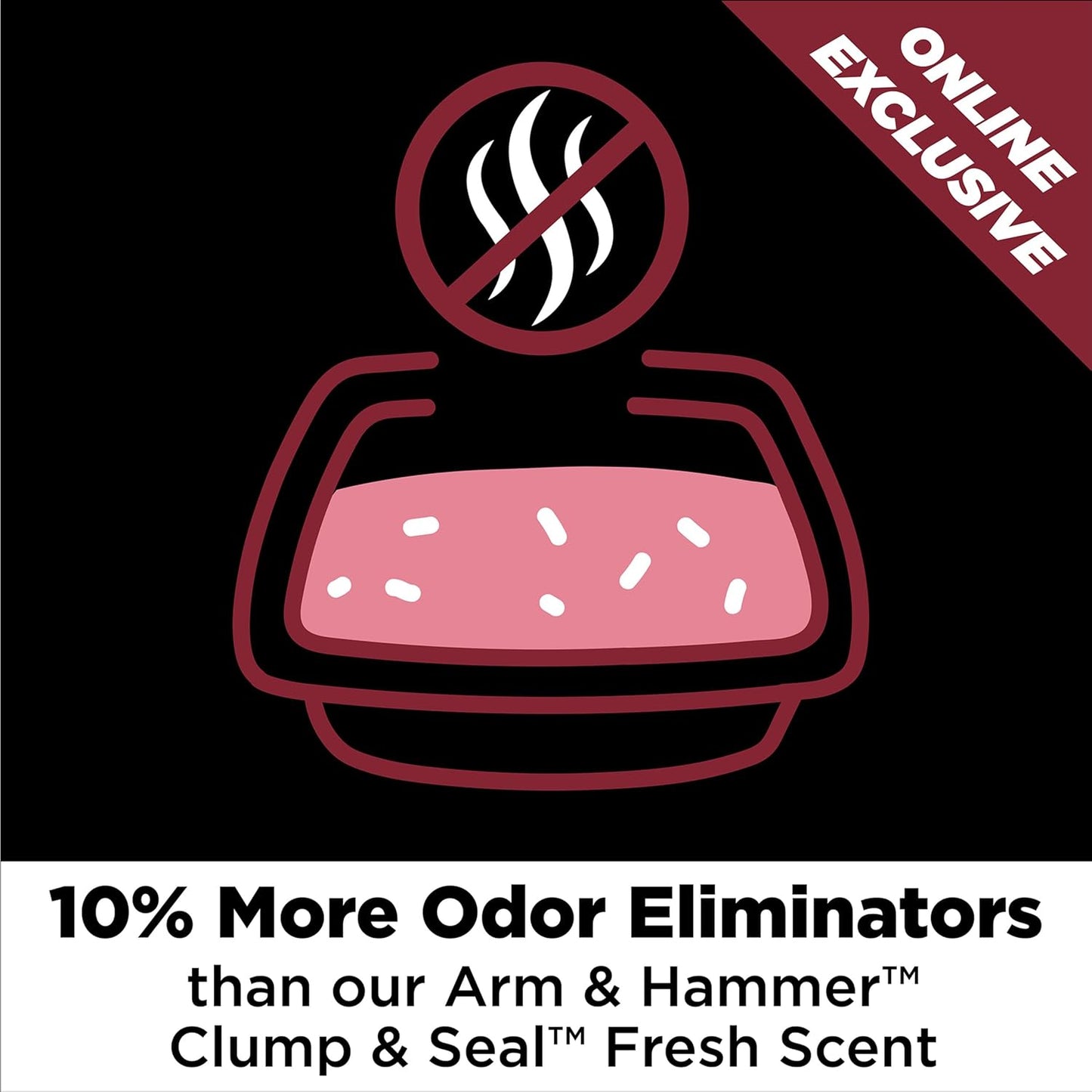 ARM & HAMMER Clump & Seal Platinum Clumping Cat Litter Odor Control, Multi-Cat, 14-Day Odor Control, Online Exclusive Formula, 18 Lbs