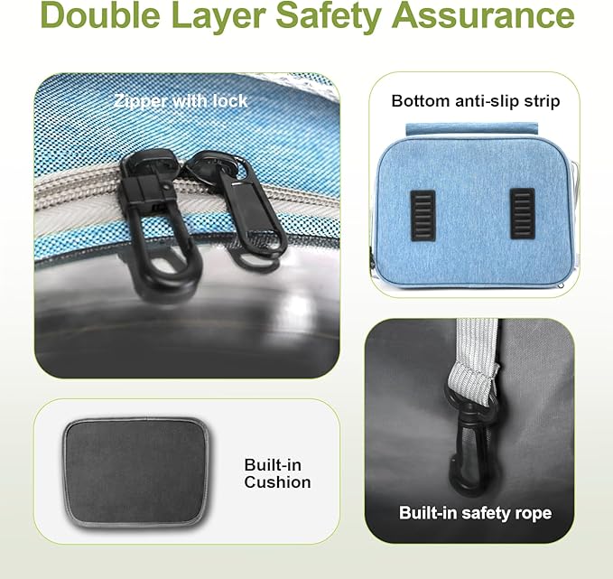 Expandable Cat Backpack,Cat Bubble Backpack Carrier for Carrying Cats, Pets and Small Dogs,Airline-Approved,Designed for Travel, Hiking, Walking,Car （Blue