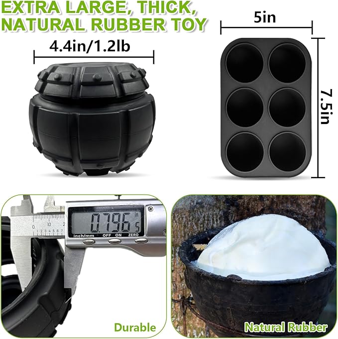 Yipetor Dog Toys, Power Chewer, Filled and Frozen Dog Food, Long-Lasting Dog Toys to Keep Dogs Distracted Busy (Summer Large)