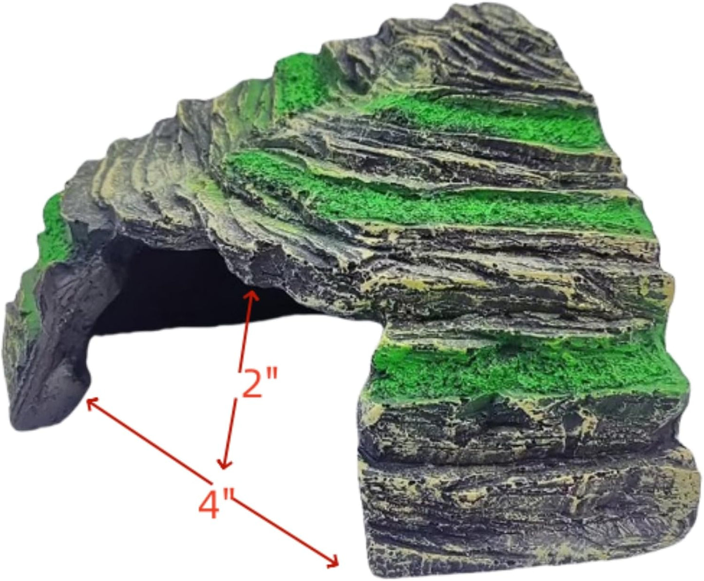 LEOTERRA Reptile Hide, Reptile Basking Platform and Aquarium Cave for Lizards, Geckos, Turtles,Snakes & Fish, Resin Material,Colorfast Underwater Design Aquarium & Terrarium Accessories