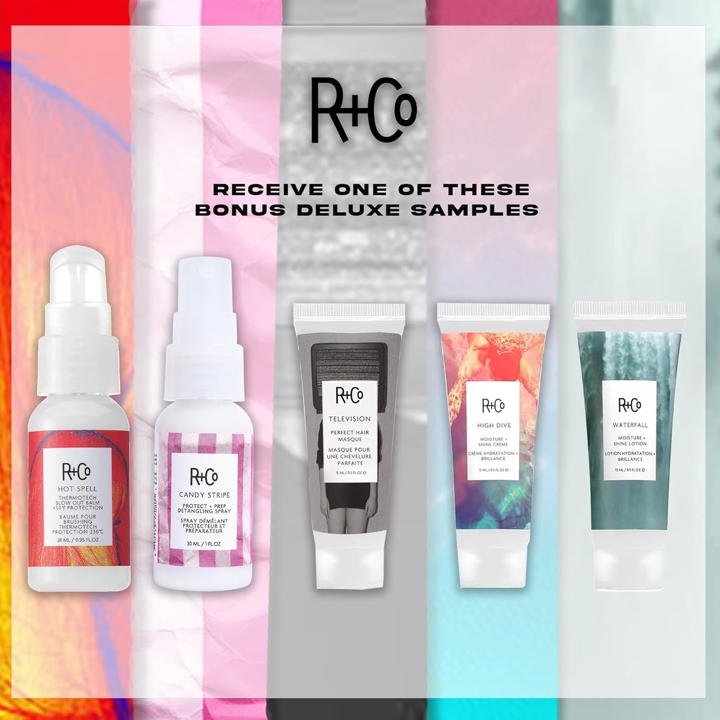 R+Co Television Perfect Hair Shampoo & Conditioner Set + Sample (0.5oz) | Lightweight + Smoothing + Volume | Vegan + Cruelty-Free | 33.5oz (pack of 2)