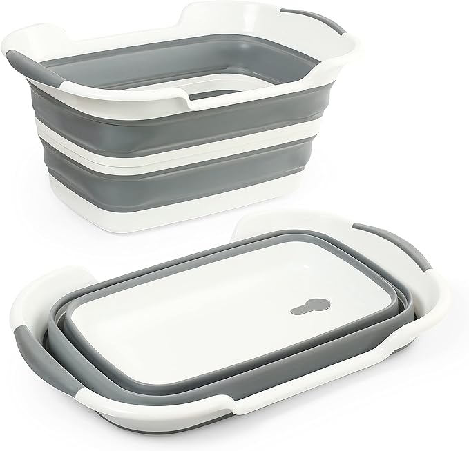 Smoochie Collapsible Dog Bathtub, Dog Tubs for Bathing, Portable Tub, Dog Wash Tub, Pet Tub and Dog Bath Tub for Dog/Cat/Pet and Puppy Bath Tub, Dog Tub for Pets and Cats (Gray)