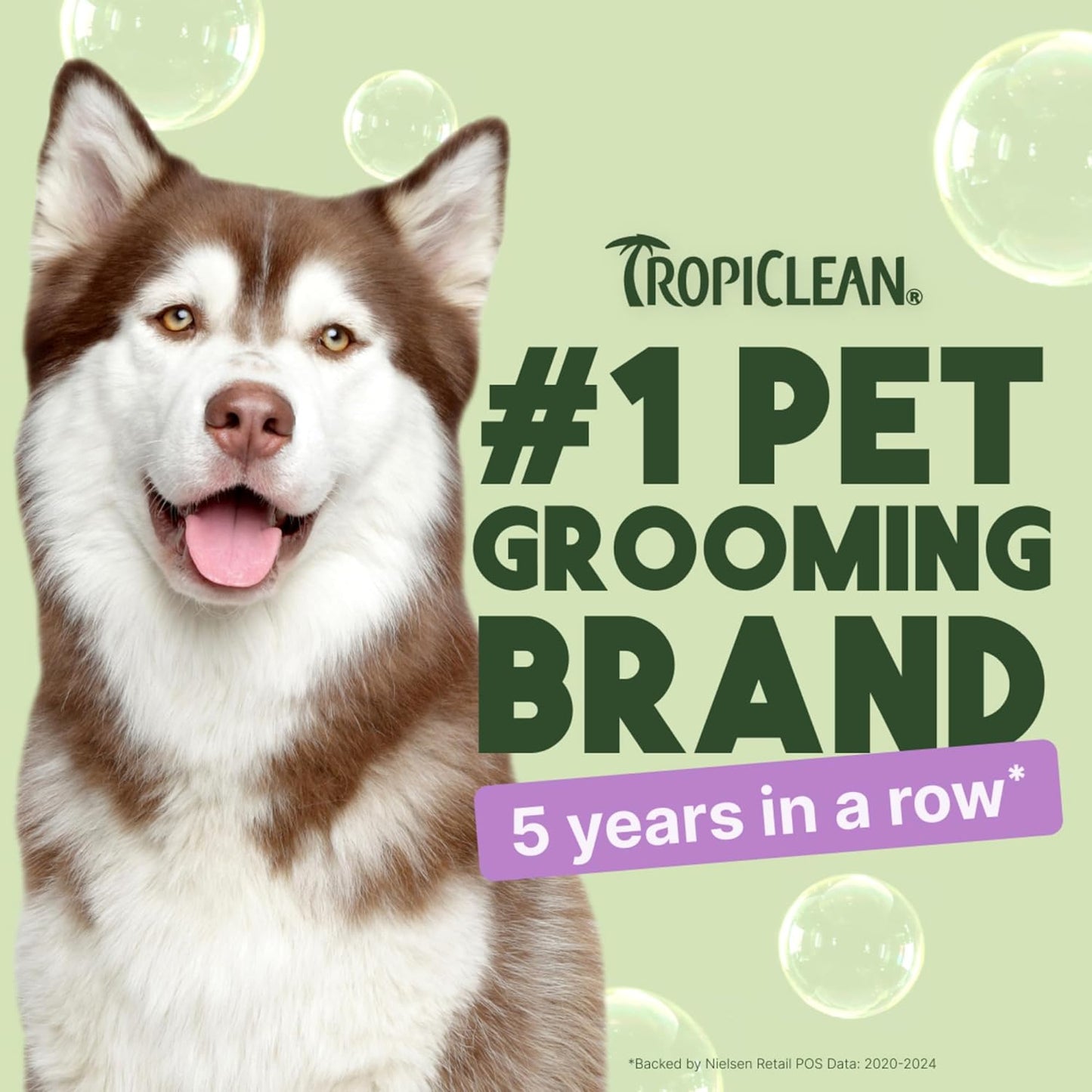 TropiClean Dog Conditioner, Professional Detangling & Moisturizing Conditioner, Puppy Safe, Made in the USA, Kiwi & Cocoa Butter Scent, 1 Gallon