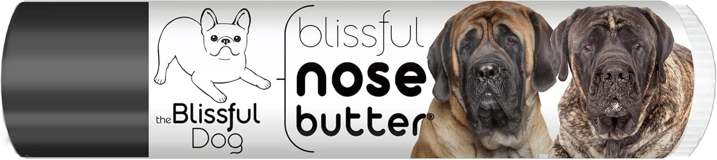 The Blissful Dog Mastiff Nose Butter for Dry, Cracked Skin, Lick-Safe Dog Nose Balm with Moisturizing Shea Butter, Almond, Olive, and Essential Oils, Pet Supplies, Uncented, 0.15 oz.