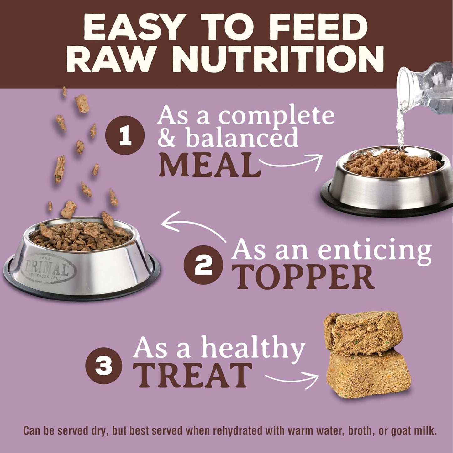 Primal Freeze Dried Raw Cat Food Nuggets Turkey, Complete & Balanced Meal or Topper, Premium, Healthy, Grain Free, High Protein Raw Cat Food with Probiotics (5.5 oz)