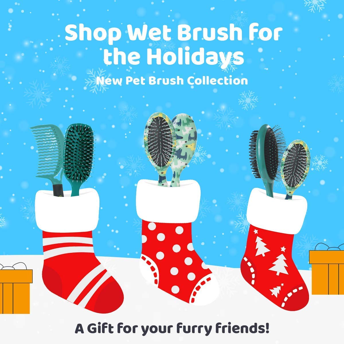 Wet Brush Pet Hair Brush, Smooth, Shiny Fur, Dog and Cat Hairbrush, De-Shedding Comb & Dematting Tool for Grooming Long or Short-Haired Dogs, Tangle-Free for Less Pulling & Tugging, Teal