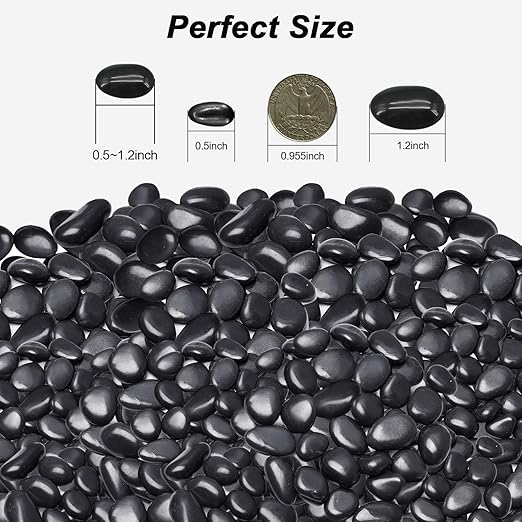 Pebbles for Indoor Plants,Virekm River Rocks,Decorative Ornamental Pebbles,Garden Landscaping Stones Gravel Filler for Home Decoration Flower Bed Fish Tank Plants Vases Succulents (10 Pounds)