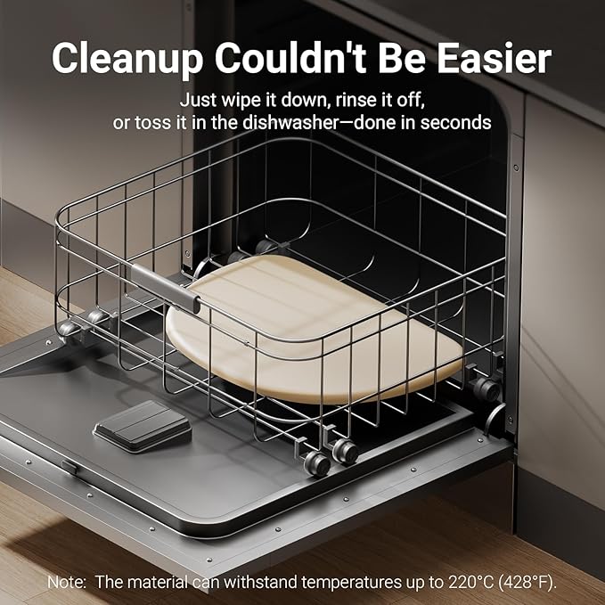 DownyPaws Dog Food Mats for Floors Waterproof, BPA Free Silcone Dog Bowl Mat, Non-Slip Pet Feeding Mat with High Raised Edge, Cat Placemat for Messy Drinkers, 18"×12.5", Almond