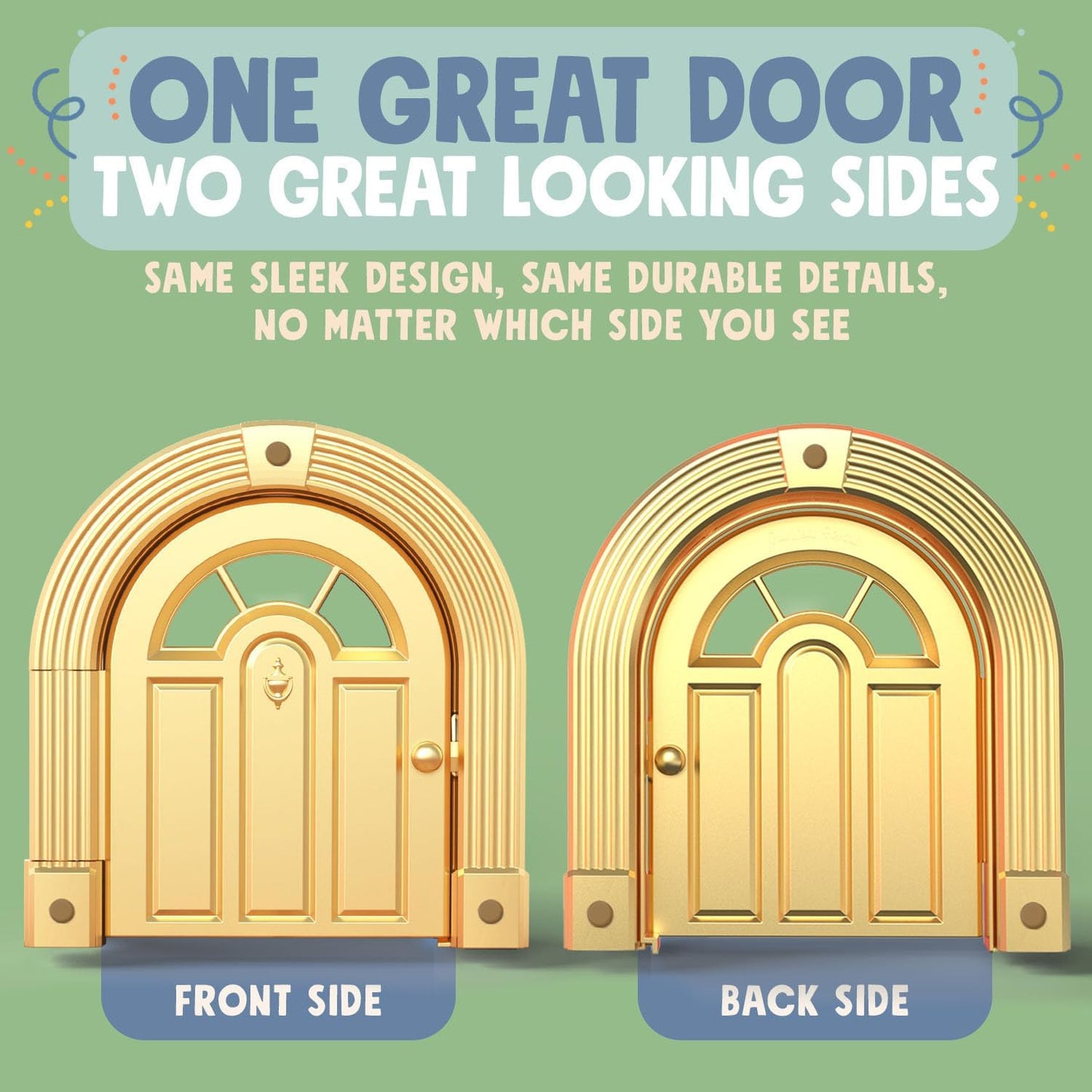 Meow Manor® Cat Door Interior Door - No-Flap, Interior Cat Door for Cats Up to 20 lbs, Easy DIY Setup, Secured Installation in Minutes, No Training Needed…