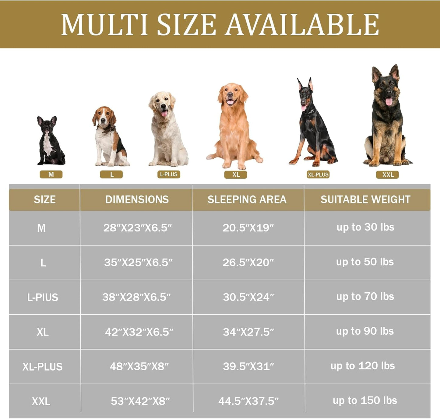 Bedfolks Orthopedic Dog Bed, Big Waterproof Dog Sofa Bed for Large Dogs, Egg Foam Pet Couch Bed with Removable Washable Cover and Nonslip Bottom, Brown