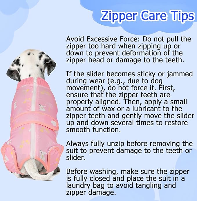 Lukovee Recovery Suit for Dogs, Zipper-On Onesie for Female Male Dog, Abdominal Wounds Cone E-Collar Alternative, Prevent Licking Spay (3XL, A-Pink)