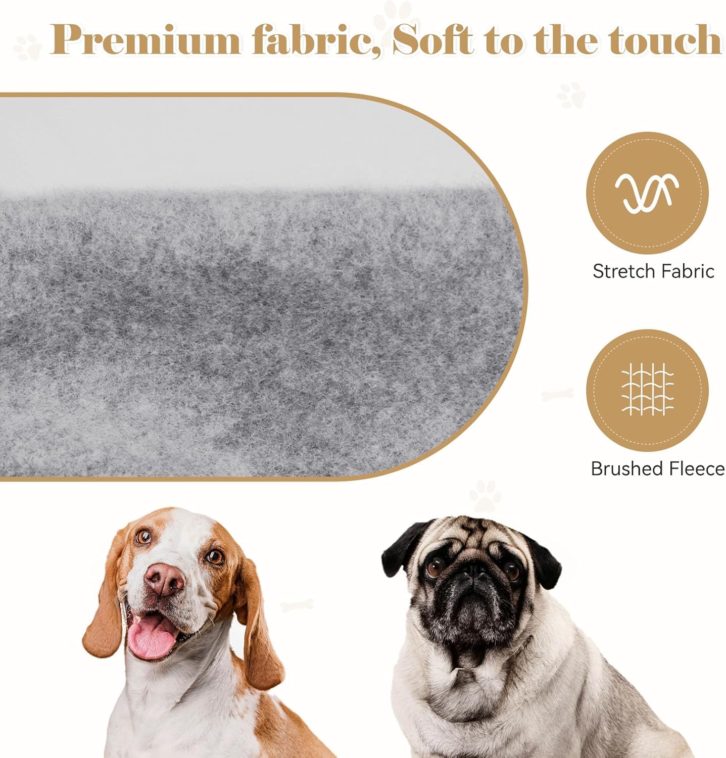 Dog Hoodie Dog Sweaters for Large Dogs Dog Sweater Solid Soft Brushed Fleece Dog Clothes Dog Hoodie Sweatshirt with Pocket(Grey-L)