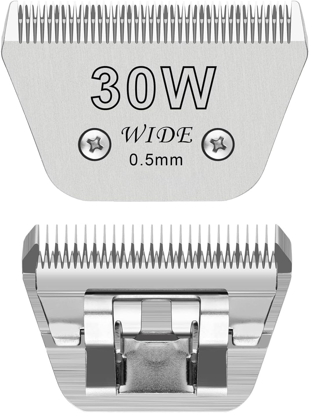 Wide Blades for Dog Grooming Blades Compatible with Andis,Oster A5,Wahl km10 Dog Clippers Stainless Steel Blades Blades for Animal Dog,Cat,Horse, (#30W(0.5mm))