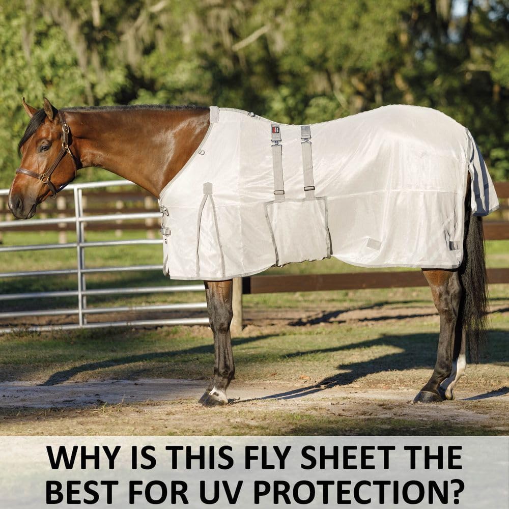 Schneiders Soft Interlock Mesh II Horse Fly Sheets | Superior UV & Insect Protection | Versatile Euro Fit Option | Reflective Safety Design