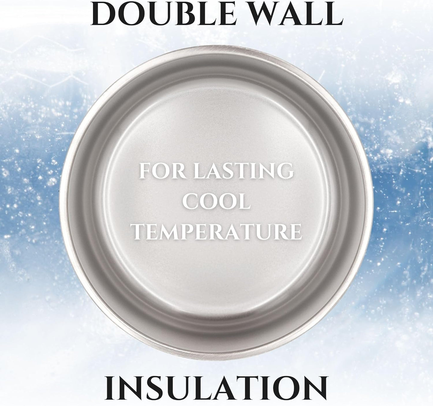 Stainless Steel Dog Bowl for Small-Large Dogs | Double Wall Insulated, Non-Slip Base Heavy Duty Water and Food Bowls for Dogs & Cats | Pet Safe BPA Free & Dishwasher Safe | 32 Oz - White