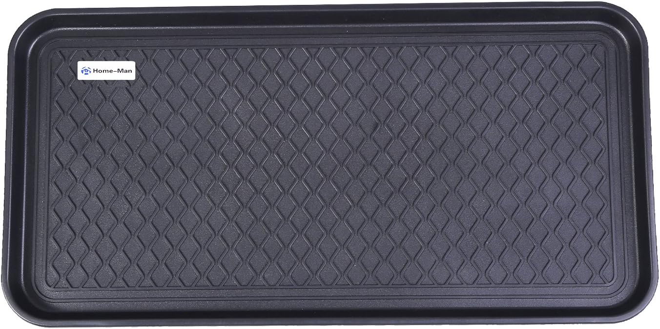 Multi-Purpose Boot Tray Mat,Pet Bowl Tray,Dog Bowl Mat,Boot Tray for Entryway,Waterproof Trays for Indoor and Outdoor Floor Protection,30" x 15"/Large