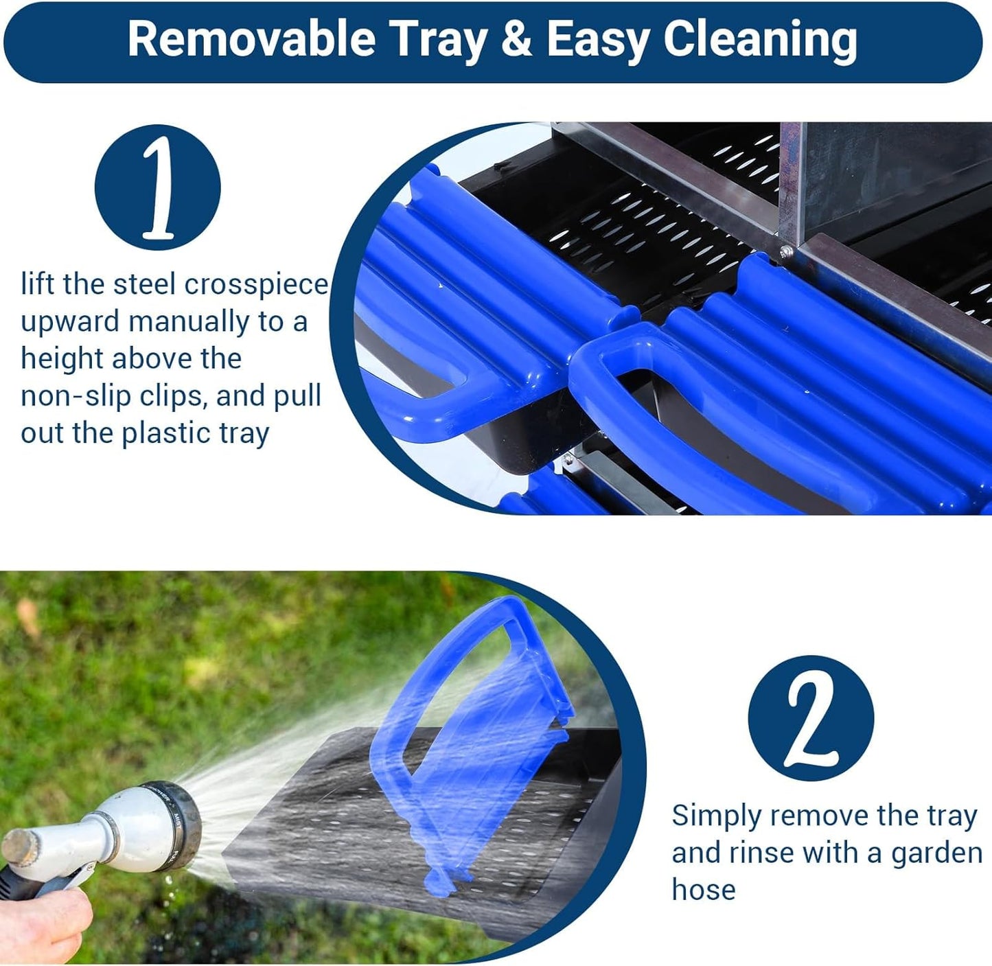 Chicken Nesting Box, 6 Hole 2 Layer Hen Nest Boxes with Legs, Roll Away Eggs Laying Boxes,Cleanable Pull Out Hen Roosting Boxes