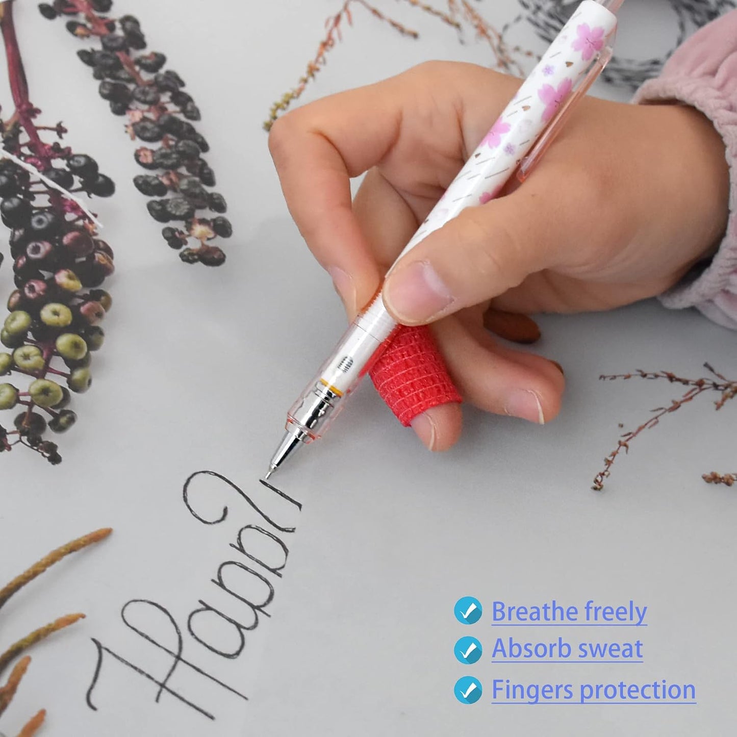 9 Pack 1" x 5 Yards Self Adhesive Bandage Wrap Self Stick Wrap for Ankle, Wrist, Finger, Sports, Breathable Cohesive Vet Tape for Pets (Red)