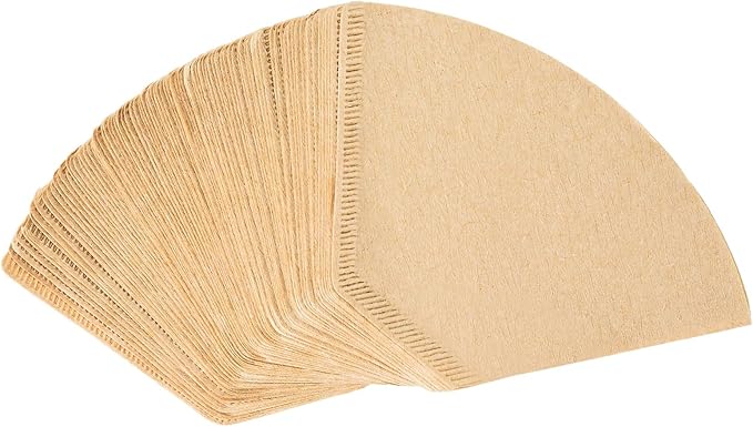 #2 Natural Brown Paper Cone Coffee Filters, Unbleached Coffee Filter 2, Fit 2~6 Cup Cuisinart Black & Decker Coffee Maker & #2 Cone Drippers, Replace Melitta Filters No.2 (100)