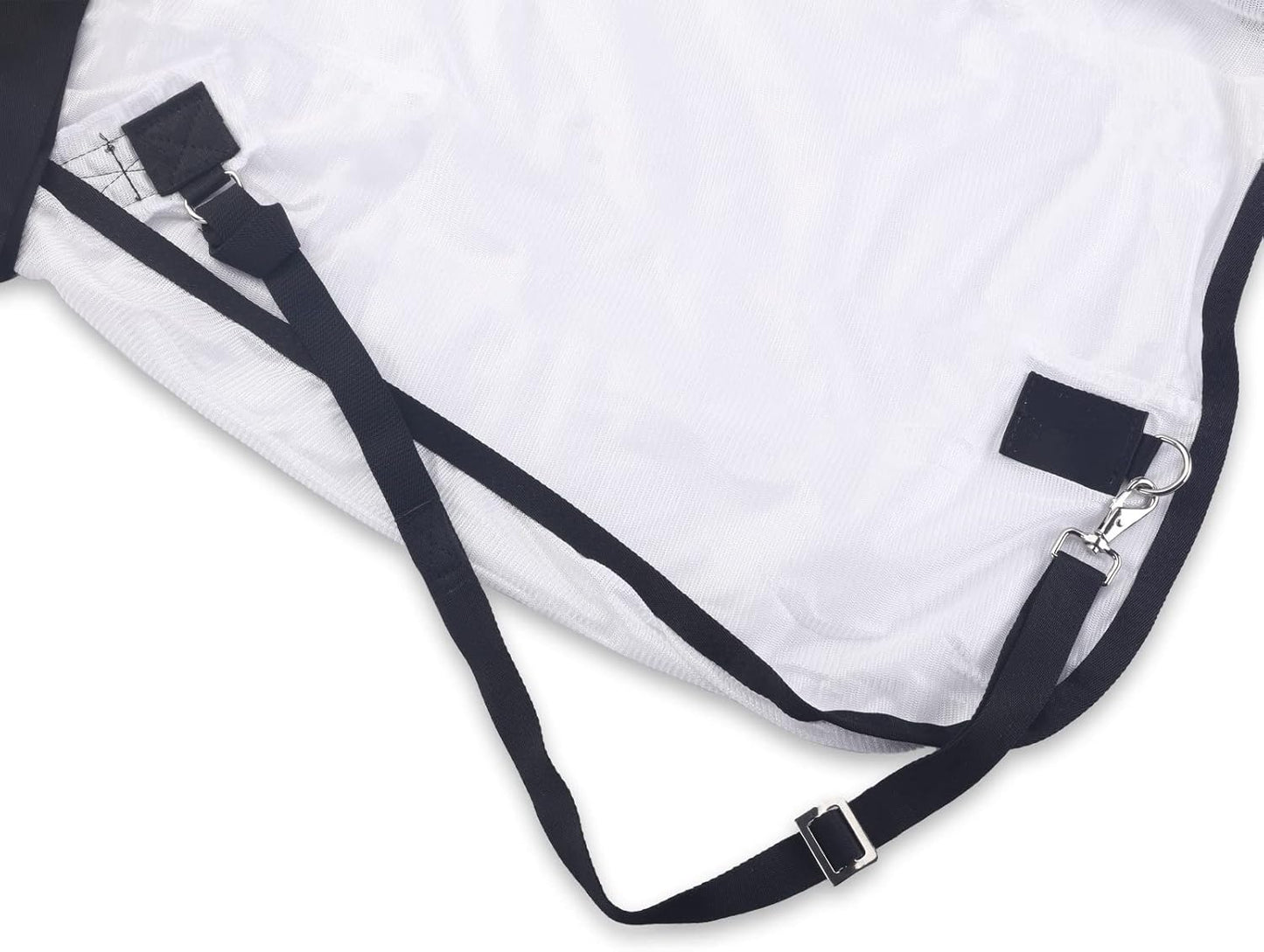 Comfy Mesh Horse Fly Sheet Equine Summer Sheets Stand Neck White 78