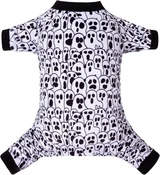 CuteBone Small Dogs Outfit Soft Puppy Onesies Pjs Halloween Dog Pajamas Pet Coat Cat Apparel Comfy Doggie Jumpsuit Bodysuit for All Seasons P300S