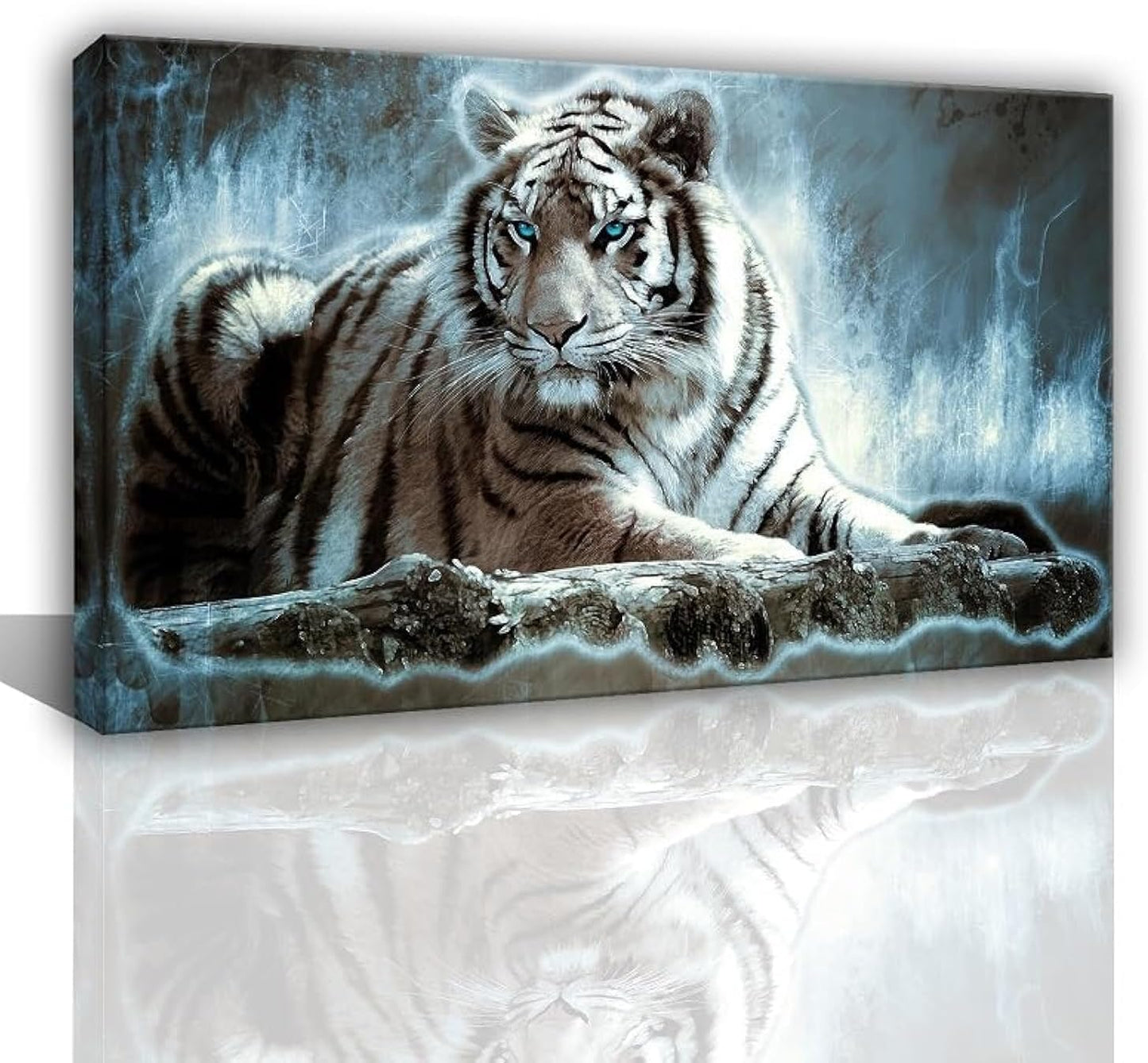 Yxbhhym Large Animals Canvas Wall Art Tiger Wall Picture Prints Poster Painting Framed Tiger Artwork for wall Bedroom Living Room Home Decorations Office Wall Decor-20x40inches