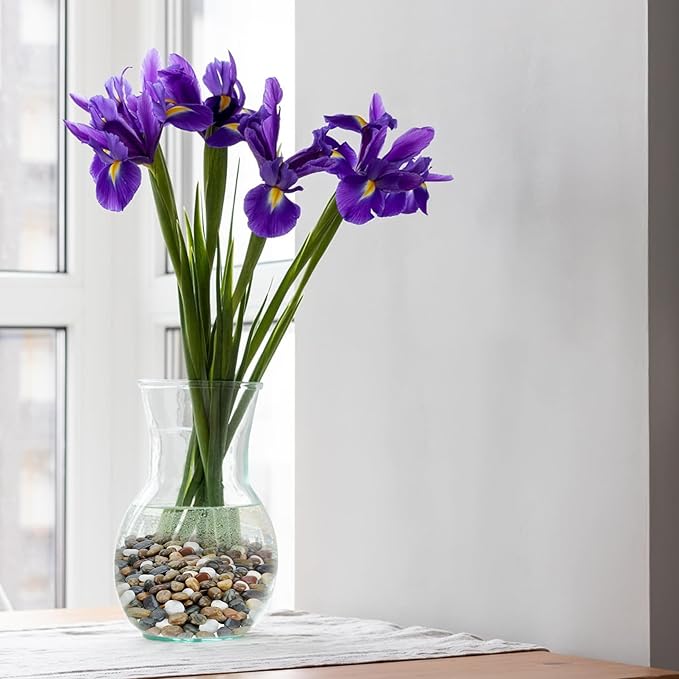 Mr. Fireglass Polished Pebbles, 3/8" Natural Decorative Mixed Color Stones Aquarium Gravel River Rocks for Potted Plants, Landscaping and Home Decor (5-lb Bag)