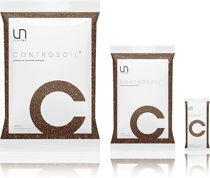 Ultum Nature Systems Controsoil - Freshwater Aqua Soil Substrate for Fish, Shrimp, Live Plant Propagation and Aquascaping - 6.8pH Low Ammonia, Volcanic Ash - Brown, Normal (3 Liter | 6LB)