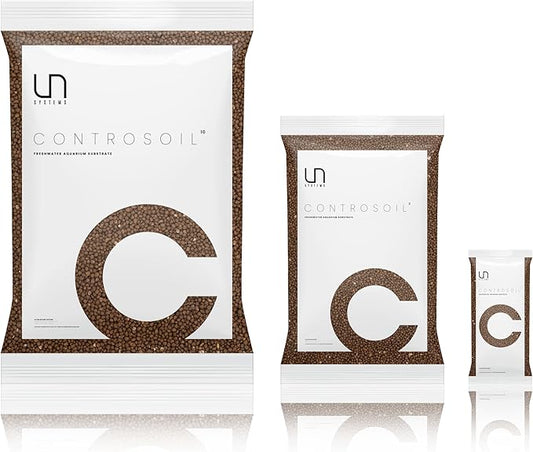 Ultum Nature Systems Controsoil - Freshwater Aqua Soil Substrate for Fish, Shrimp, Live Plant Propagation and Aquascaping - 6.8pH Low Ammonia, Volcanic Ash - Brown, Normal (10 Liter | 20LB)