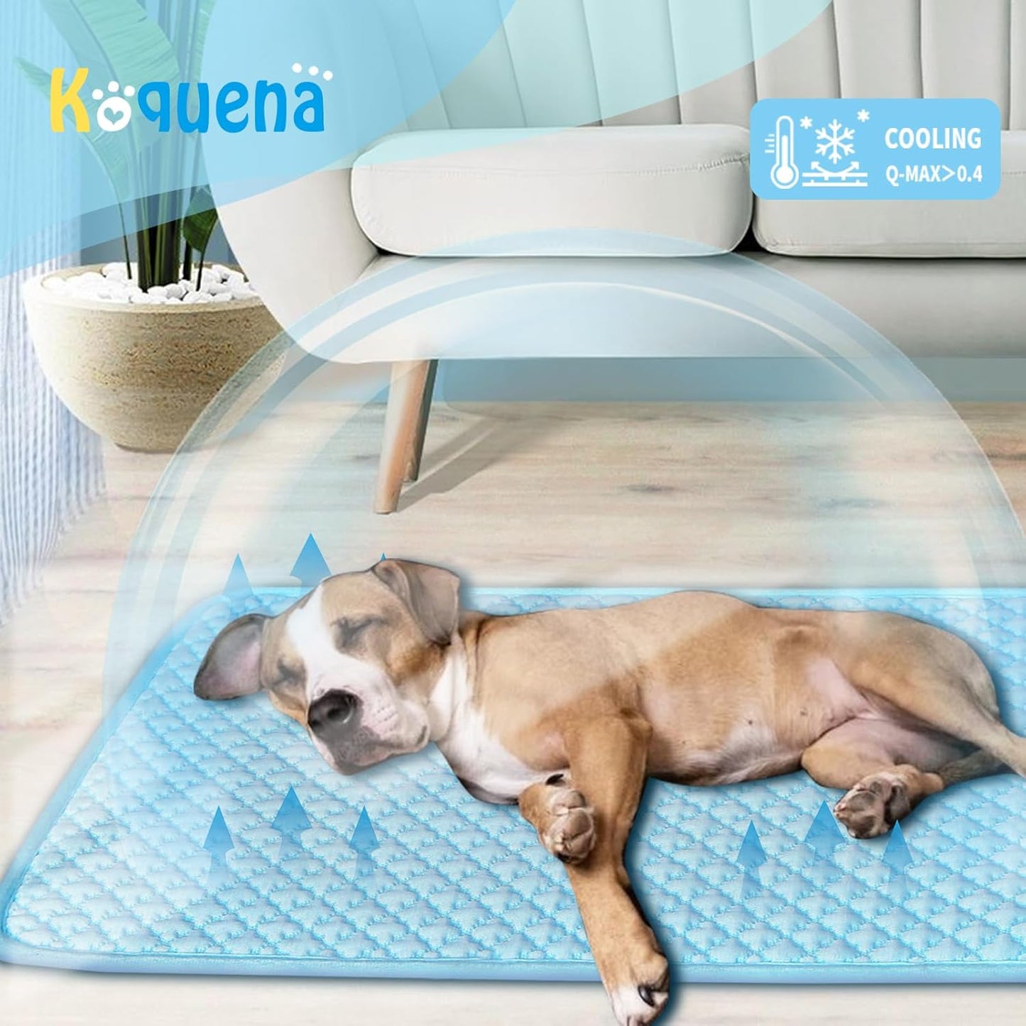 Pet Cooling Mat for Dogs & Cats - Washable Dog Cooling Mat Portable Pet Cool Pads Blanket for Indoor & Outdoor Car Seats