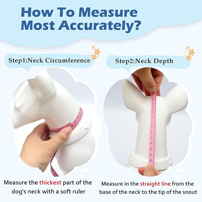 Hard & Heavy Plastic Dog Cone Collar Alternative for Extra Large Dogs(Adult Lab Golden GSD), Pet Neck Head Protective Cone Anti-Lick, Adjustable Elizabethan Recovery Collar Cone of Shame for Healing