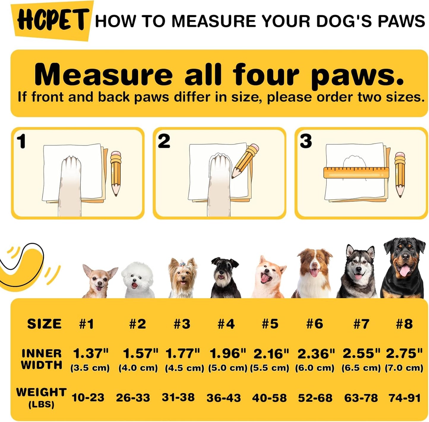 Hcpet Dog Shoes, Dog Boots & Paw Protectors for Winter Snowy Days, Rainy Weather, Outdoor Anti-Slip Sole Dog Booties for Hardwood Floor Pink-Leg 2