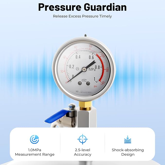 #2 304 Stainless Steel Bag Filter Housing w/Mesh, 2" NPT Inlet/Outlet, 150 PSI High Pressure Bag Water Filter Purification Equipment Industrial Filtration System