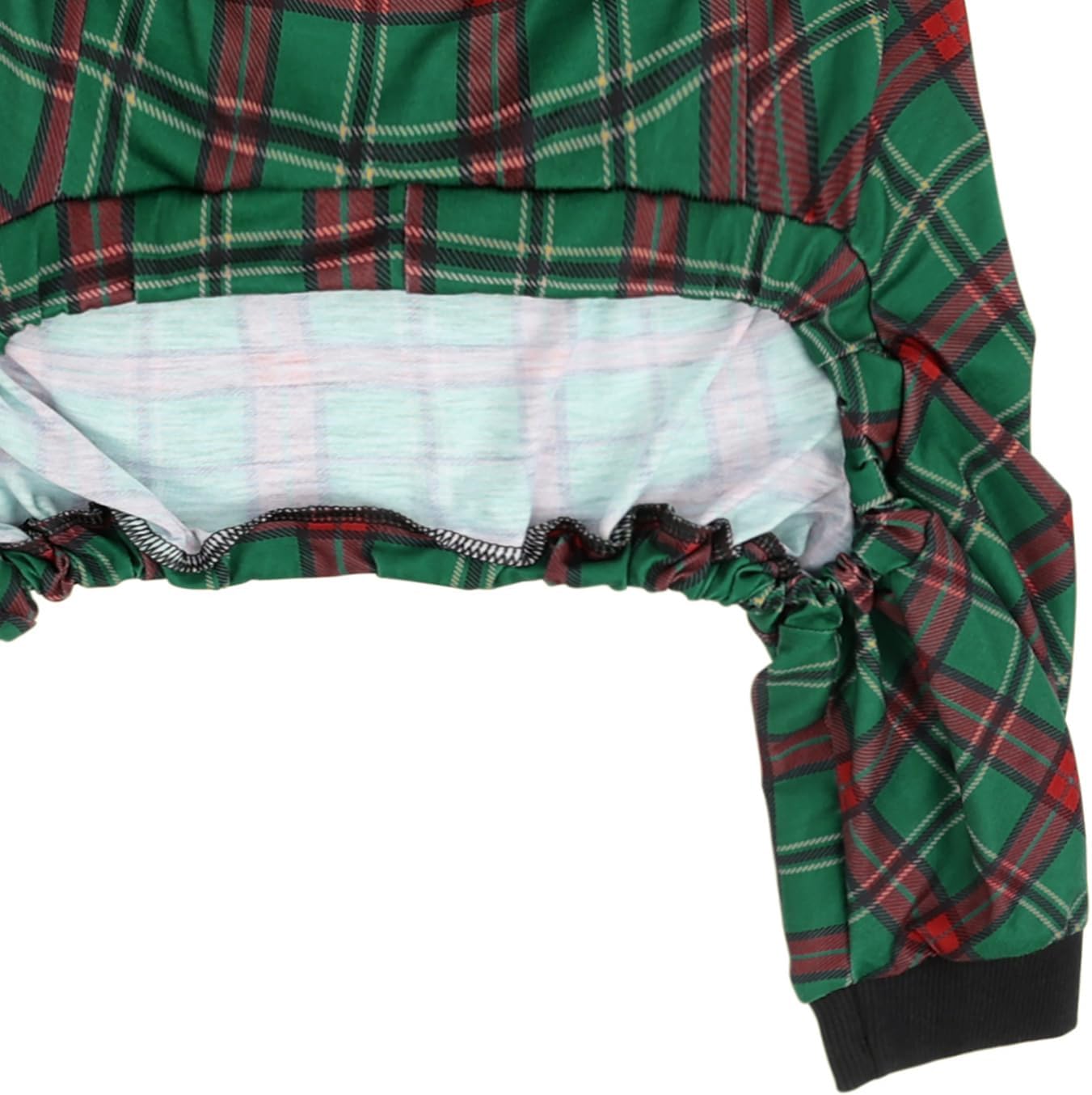 HDE Dog Pajamas One Piece Jammies Jumpsuit Pet Clothes Outfit Stretchy Lightweight Comfy Shirt Pjs for M-3XL Dogs Holiday Plaid - 3XL