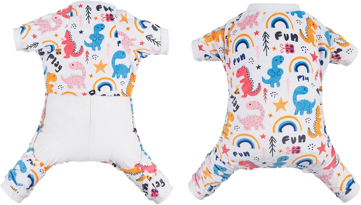 CuteBone Small Dogs Outfit Soft Puppy Onesies Pjs Dog Pajamas Pet Coat Cat Apparel Comfy Doggie Jumpsuit Bodysuit for All Seasons P159XL