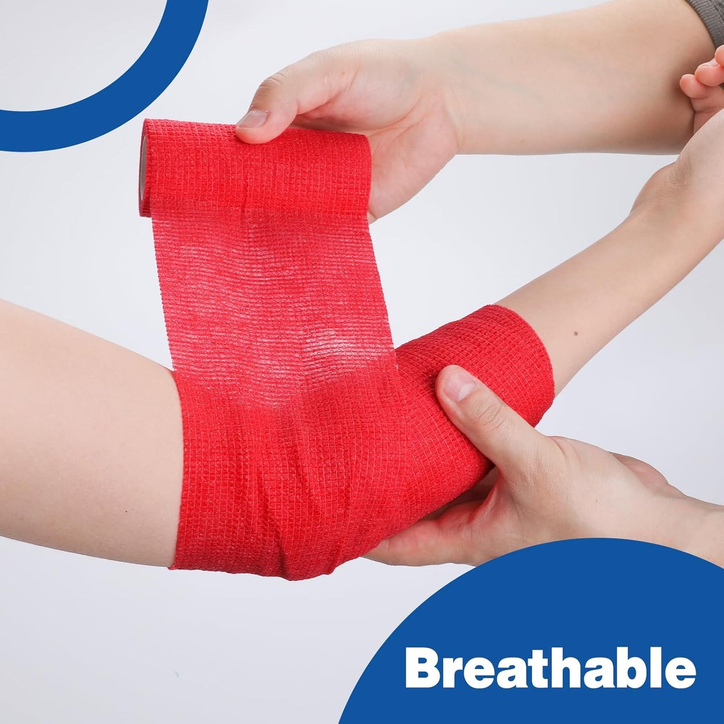 AZEN 18 Pack Self Adhesive Bandage Wrap, 4" X 5 Yards Elastic Cohesive Bandage Wrap, Color Athletic Tape, Tattoo Grip Tape Wra, Ankle Tape, Vet Wrap