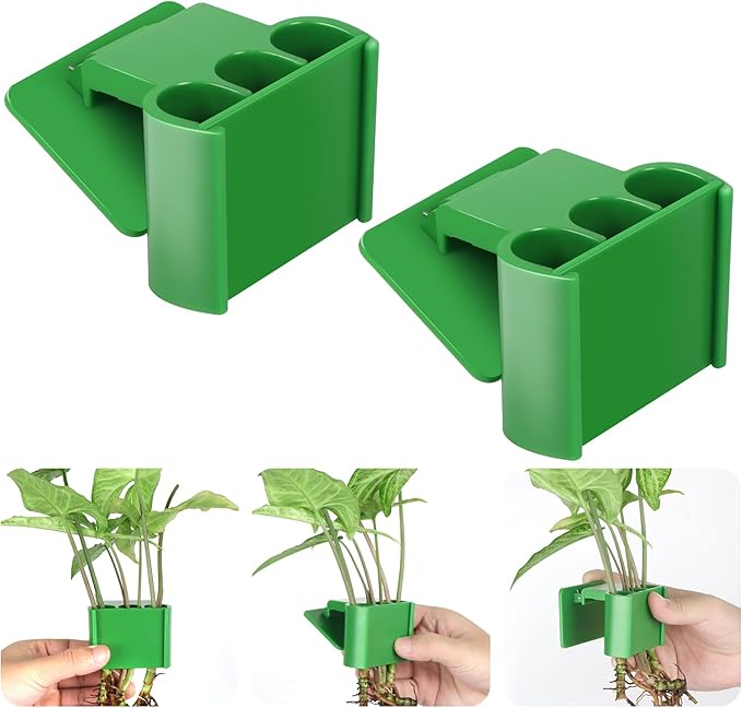 2Pcs 3 Holes Upgraded Aquatic Plant Cup Aquarium Plant Holder for Tank, Hanging Aquarium Plant Holder, Aquarium Aquatic Plant Cultivation, Aquarium Plant Decoration.
