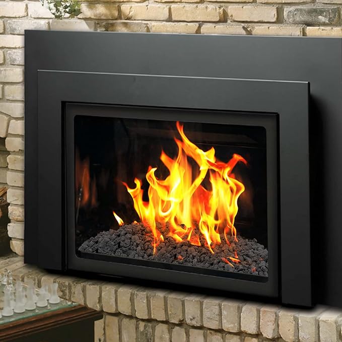 Mr. Fireglass 10 Pounds Black Natural Lava Rock for Indoor Outdoor Gas Fire Pits Fireplaces & Barbecue Grills | Volcanic Lava Stones for Decorating Garden Landscaping, Potted Plants, 0.3"-0.6"